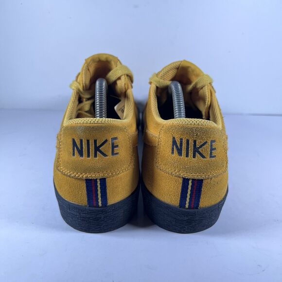 Nike SB Zoom Blazer Low Yellow Ochre Suede Skateboard Shoes Men's Size 11 - Picture 4 of 8